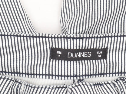 Womens UK Size 10 Dunnes Slim Fit Capri White Trousers