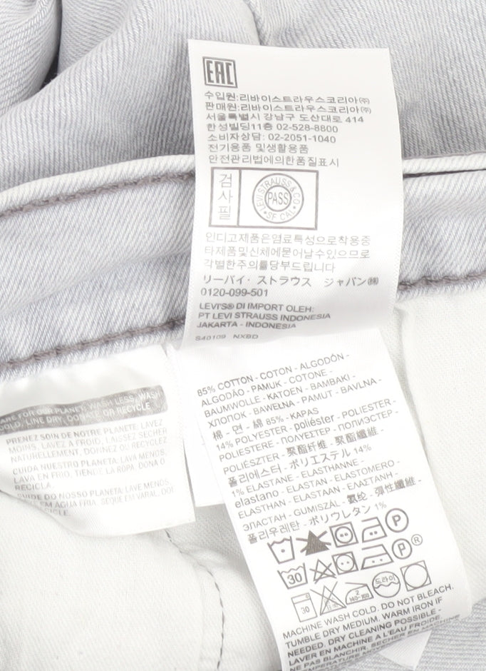 Levi's 511 Men's Grey Slim Fit Denim Jeans W34 L32