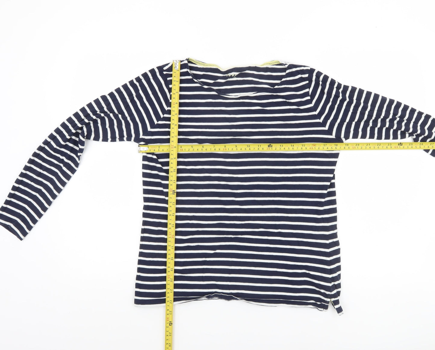 Boden Women Blue Striped Long Sleeve Cotton Nautical Top UK14