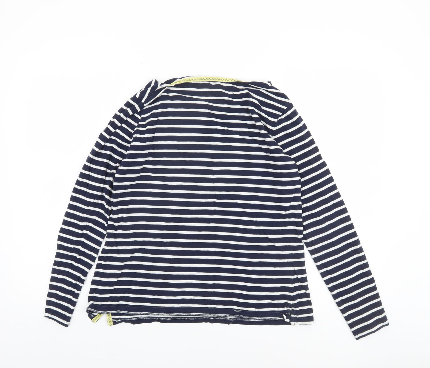 Boden Women Blue Striped Long Sleeve Cotton Nautical Top UK14