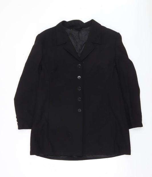 Marks and Spencer Women’s Black Petite Wool Suit Jacket UK 18 Classic Fit