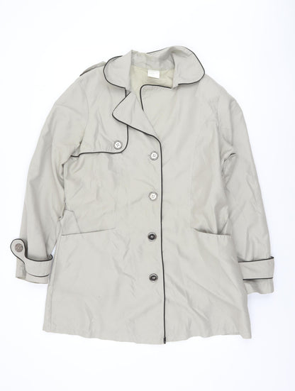 Womens UK Size 14 La Redoute Beige Trench Coat