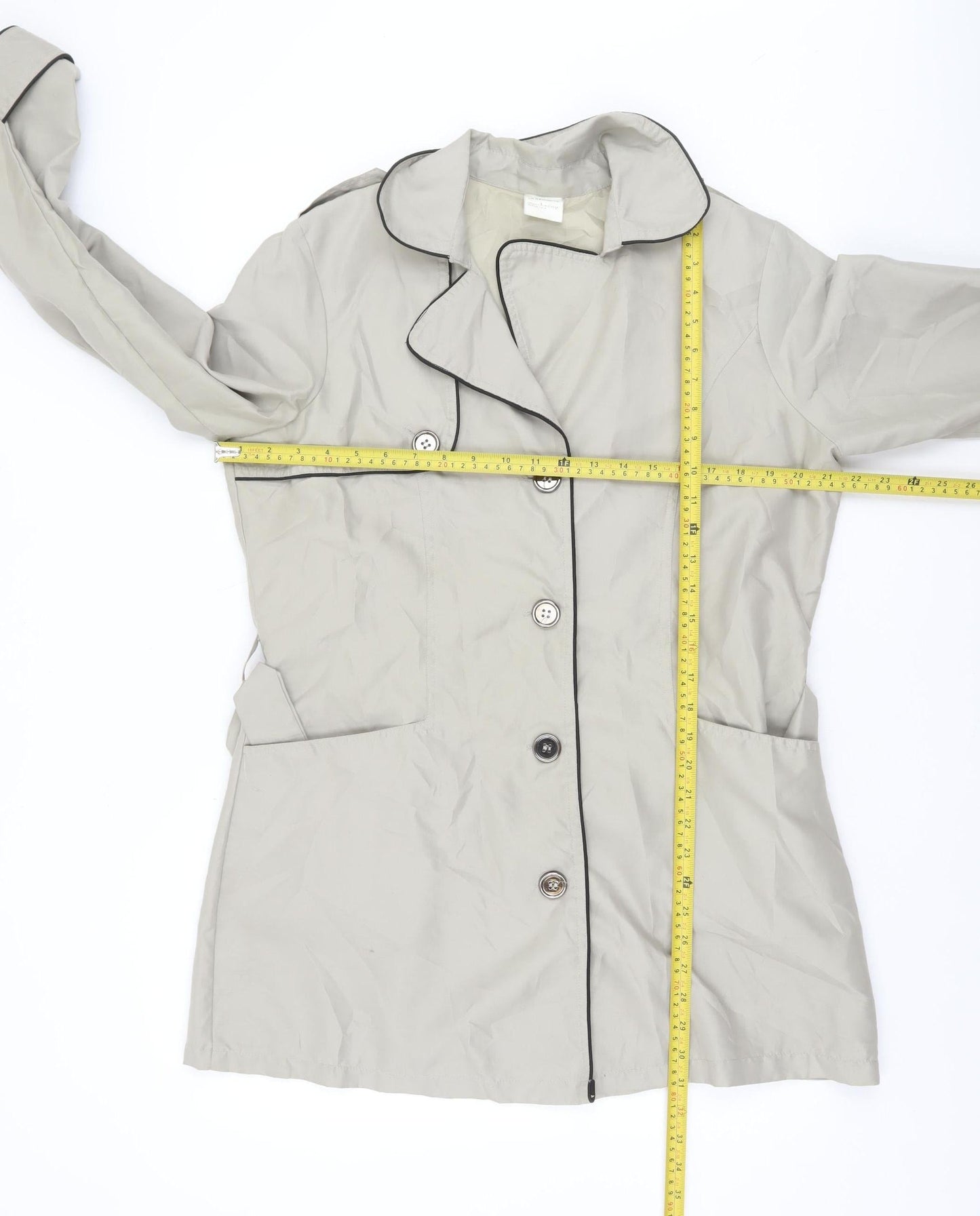 Womens UK Size 14 La Redoute Beige Trench Coat