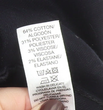 Dunnes Stores Men's Black Chino Trousers 32W 29L Slim Fit