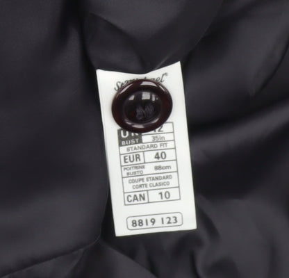 Marks and Spencer Women’s Dark Navy Suit Jacket Size 12 Short Sleeve