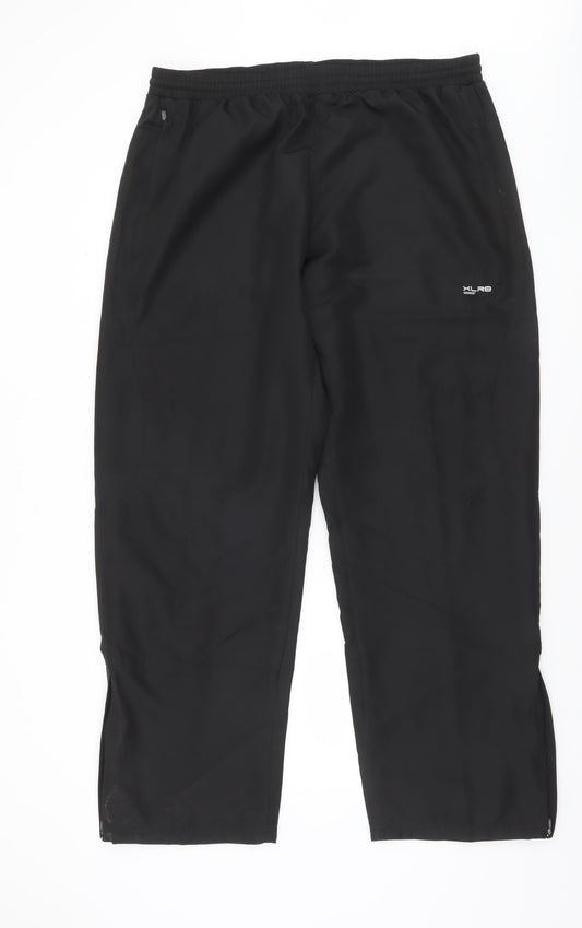 St. Bernard Men's Black 2XL Jogger Trousers Elastic Waist Lightweight