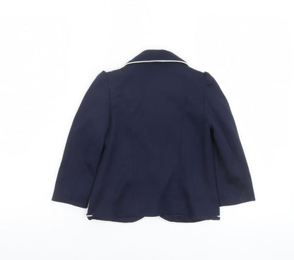 Girls UK Size 3-4 Years TU Blue Blazer