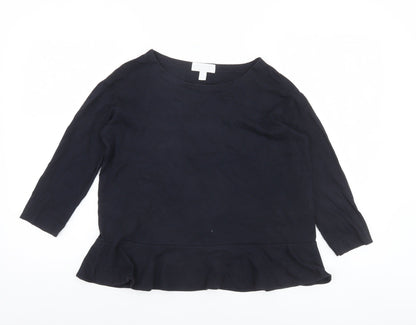 Womens UK Size 6 The White Company Black Tunic Blouse