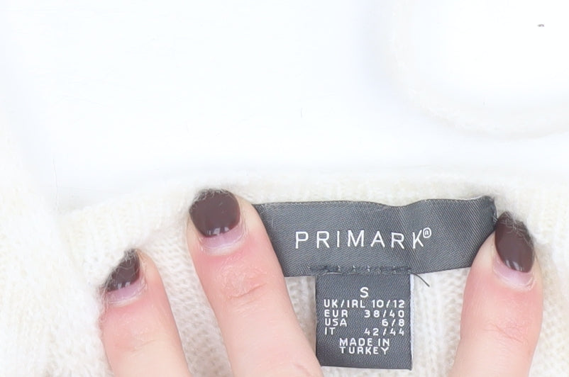 Primark Women’s Ivory Knit Alpaca Blend V-Neck Cami Top Size S