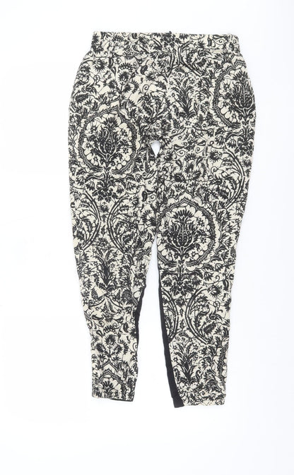 Womens UK Size 16 Sisley Slim Fit Casual Travel Black Trousers