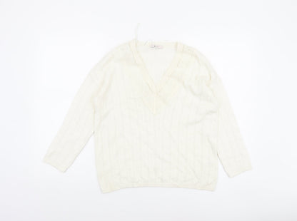 Womens UK Size 8 TU Ivory Pullover Jumper