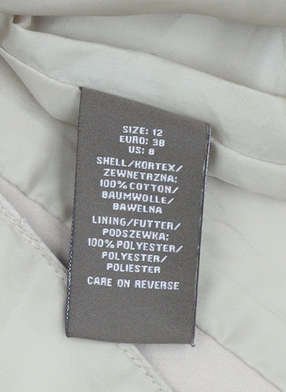 Fenn Wright Manson Women's Beige Cotton Trench Coat Size 12