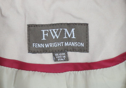 Fenn Wright Manson Women's Beige Cotton Trench Coat Size 12