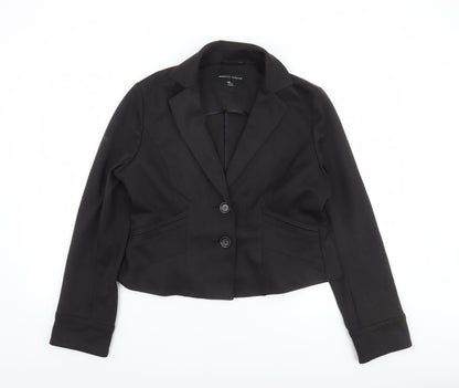 Dorothy Perkins Women's Black Tailored Blazer Size 16 UK Two-Button Work Jacket