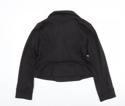 Dorothy Perkins Women's Black Tailored Blazer Size 16 UK Two-Button Work Jacket