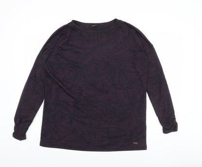 Womens UK Size 10 Barbour Purple Jersey T-Shirt