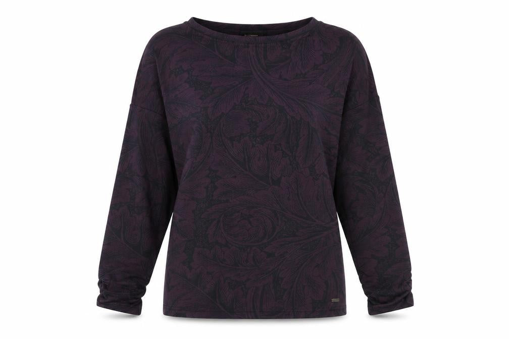 Womens UK Size 10 Barbour Purple Jersey T-Shirt