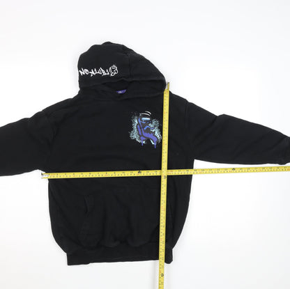 George Among Us Boys Black Pullover Hoodie 11-12 Years Cotton Blend