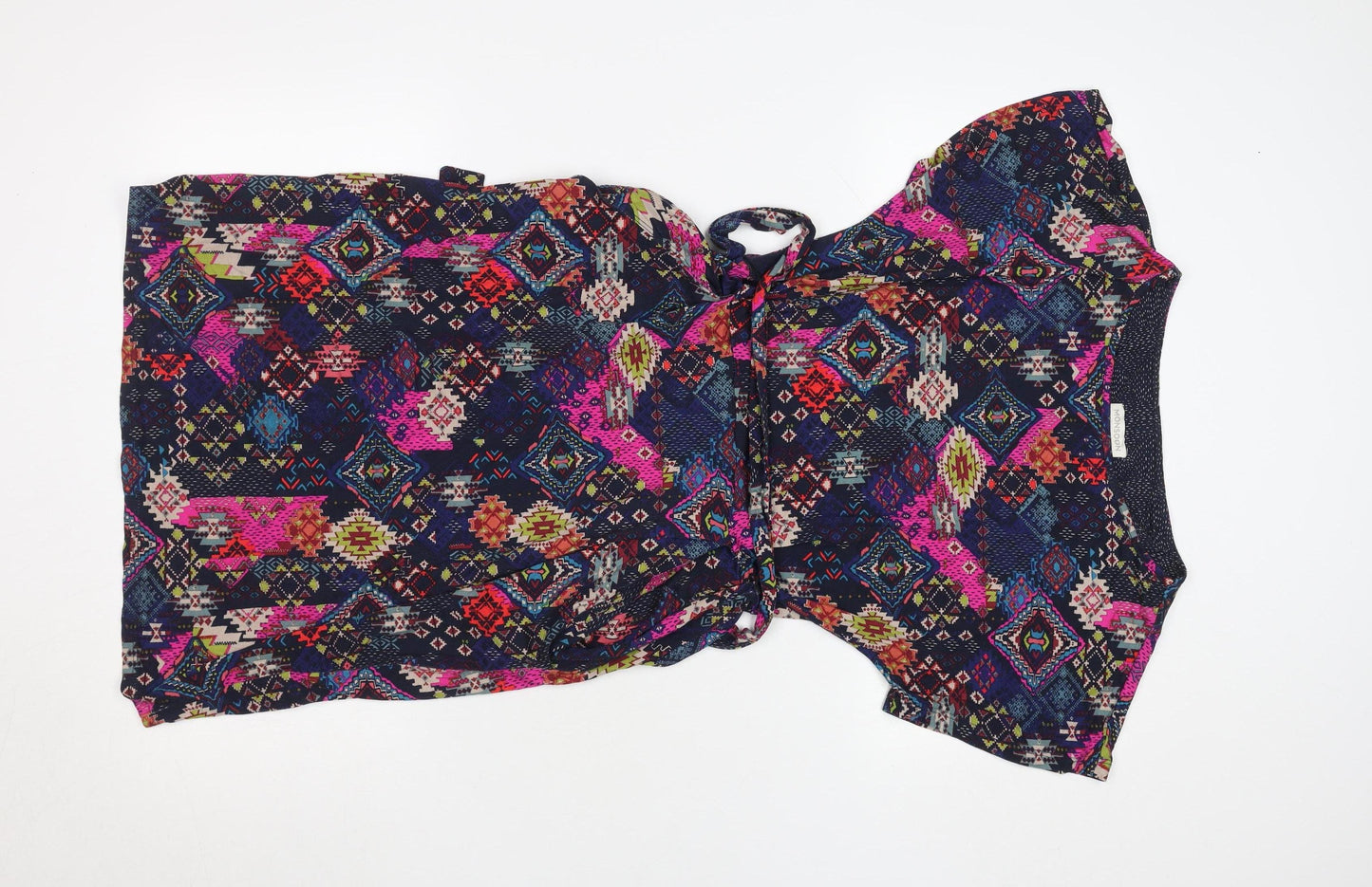 Monsoon Women’s Multicoloured Size 10 Wrap Knee Dress