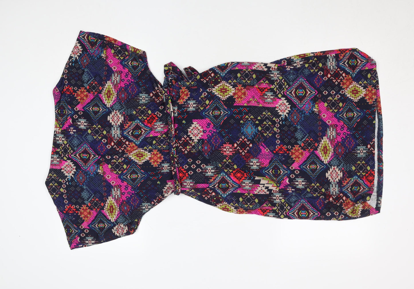 Monsoon Women’s Multicoloured Size 10 Wrap Knee Dress