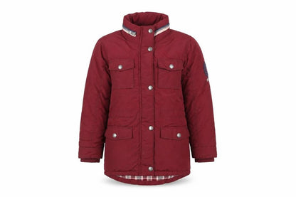 SoulCal & Co Girls Red Parka Coat 6-7 Years Lined Winter Jacket