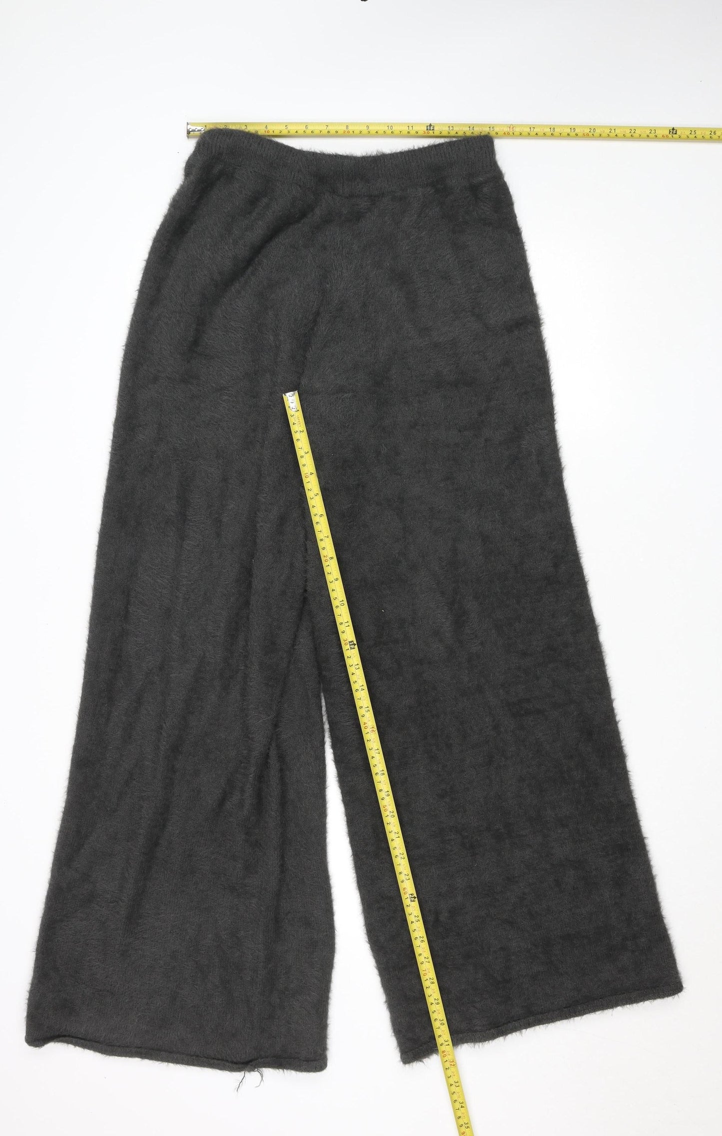 Womens UK Size 12 In the Style Regular Fit Casual Loungewear Black Trousers
