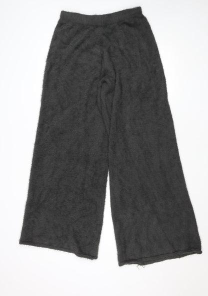 Womens UK Size 12 In the Style Regular Fit Casual Loungewear Black Trousers
