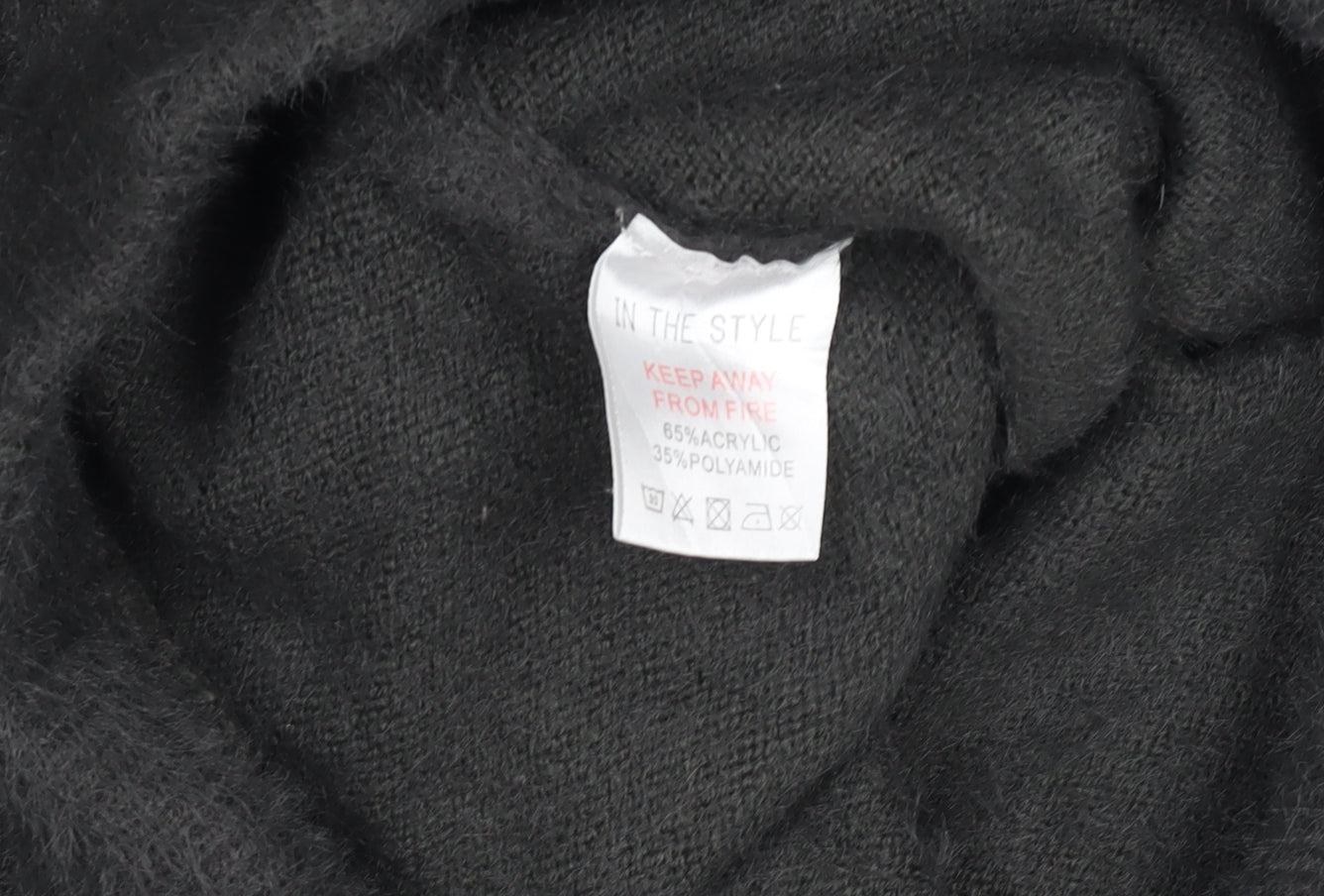 Womens UK Size 12 In the Style Regular Fit Casual Loungewear Black Trousers