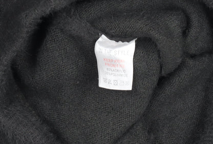 Womens UK Size 12 In the Style Regular Fit Casual Loungewear Black Trousers