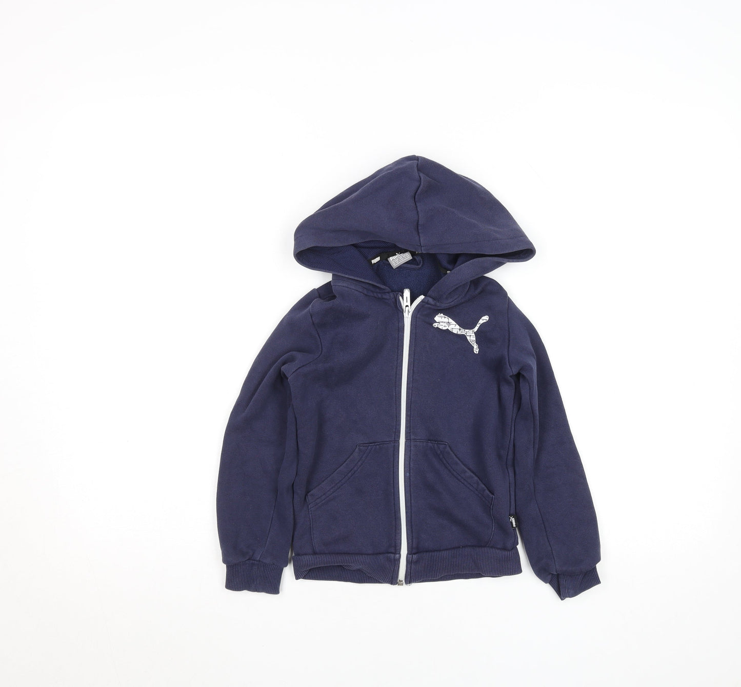 Boys UK Size XS PUMA Blue Full Zip Hoodie