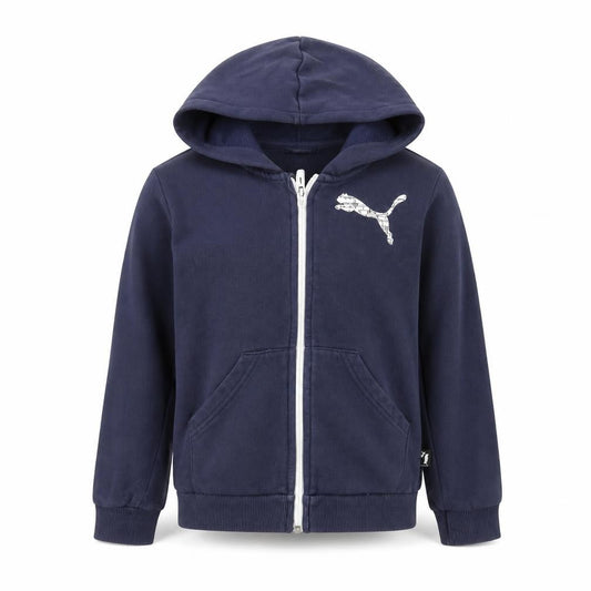 Boys UK Size XS PUMA Blue Full Zip Hoodie