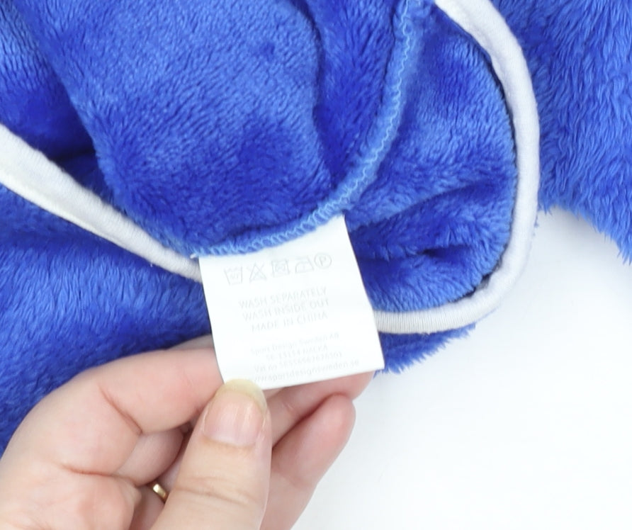 Leeds United Baby Blue Hooded Fleece Jacket 9-12 Months Zip Up Soft Plush