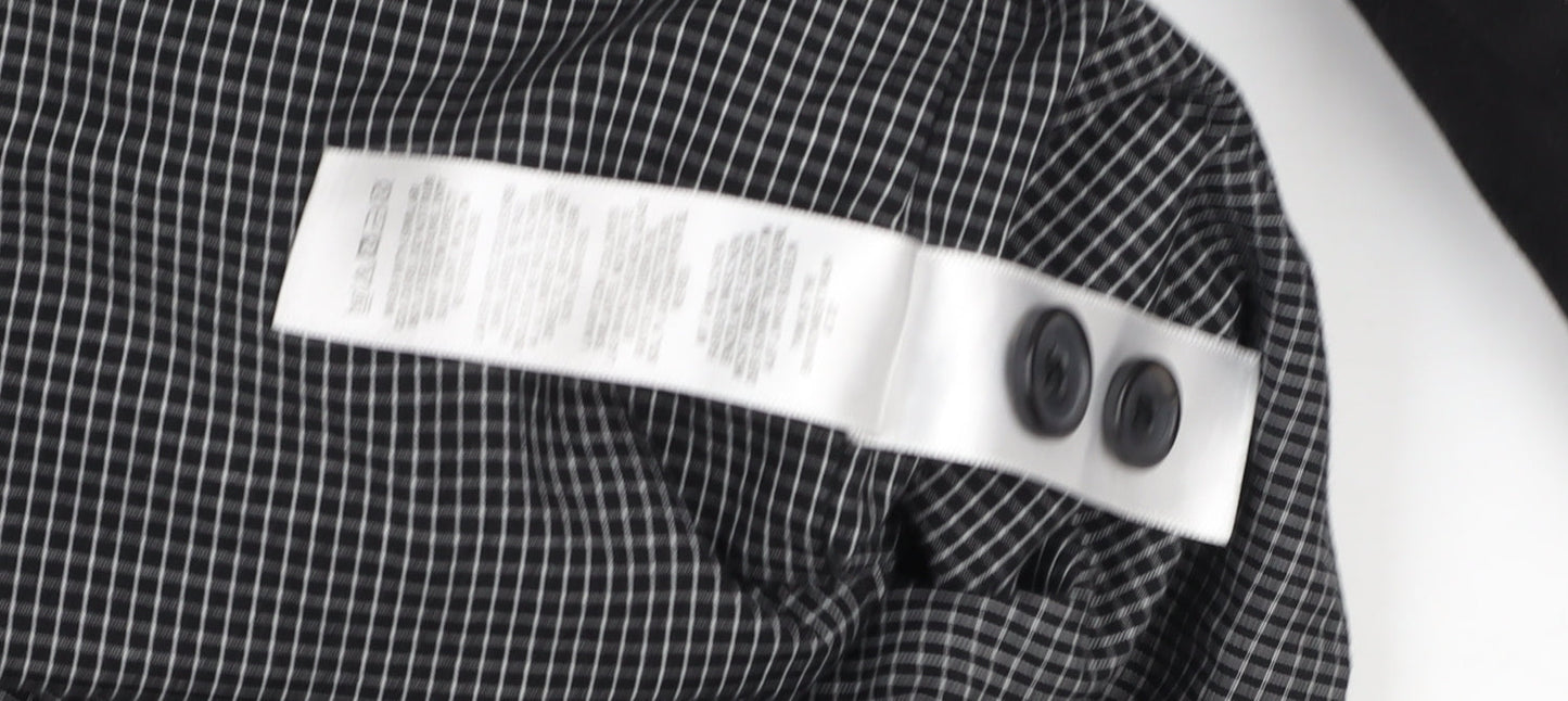 ASOS Men's Black Cotton Full Zip Jacket M Regular Fit