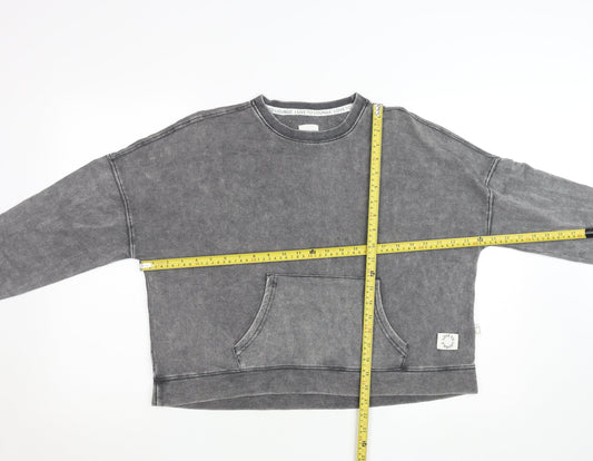 Primark Women Grey Fleece Lounge Pyjama Top Size 12-14