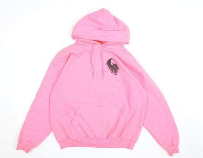 Womens UK Size L BHMG Pink Pullover Hoodie