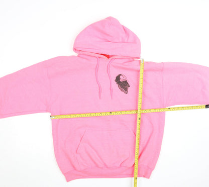 Womens UK Size L BHMG Pink Pullover Hoodie
