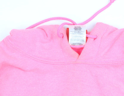 Womens UK Size L BHMG Pink Pullover Hoodie