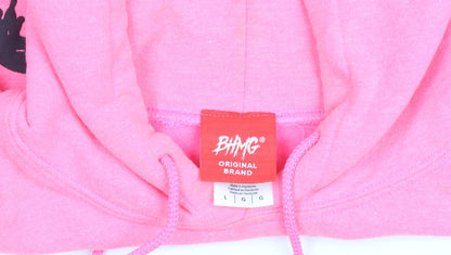Womens UK Size L BHMG Pink Pullover Hoodie