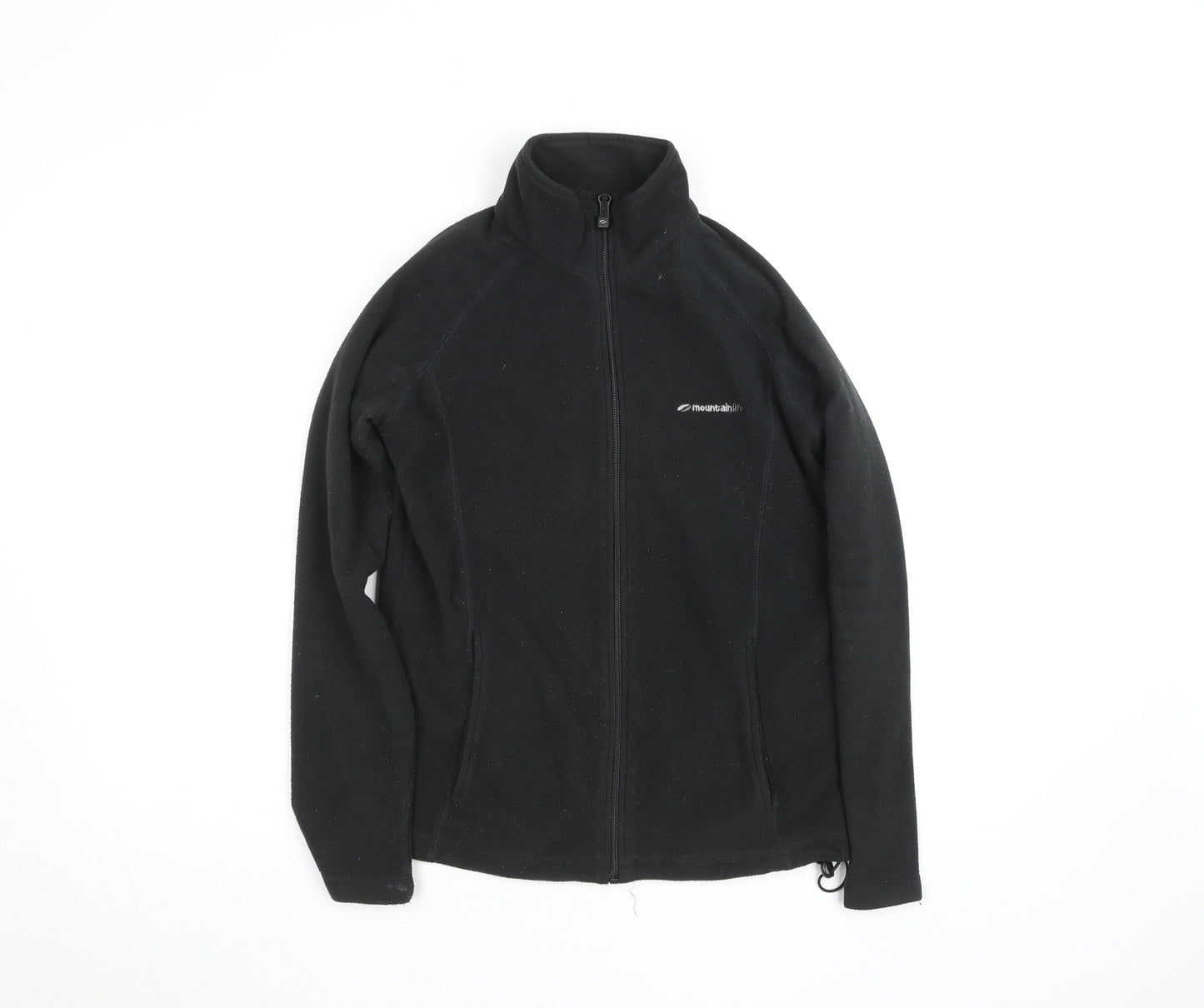 Womens UK Size 10 Mountainlife Black Full Zip Sweatshirt