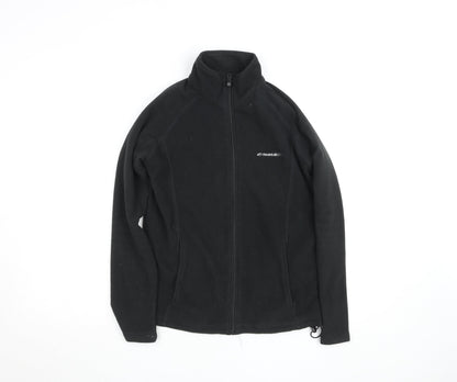 Womens UK Size 10 Mountainlife Black Full Zip Sweatshirt