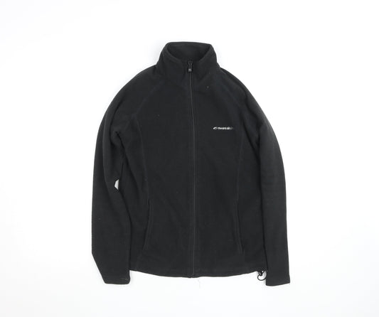 Womens UK Size 10 Mountainlife Black Full Zip Sweatshirt