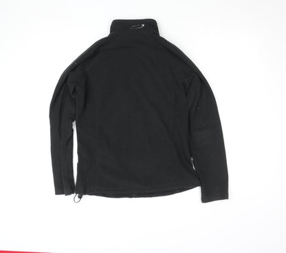 Womens UK Size 10 Mountainlife Black Full Zip Sweatshirt