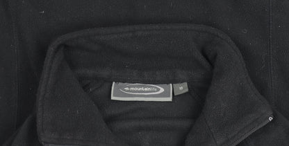 Womens UK Size 10 Mountainlife Black Full Zip Sweatshirt