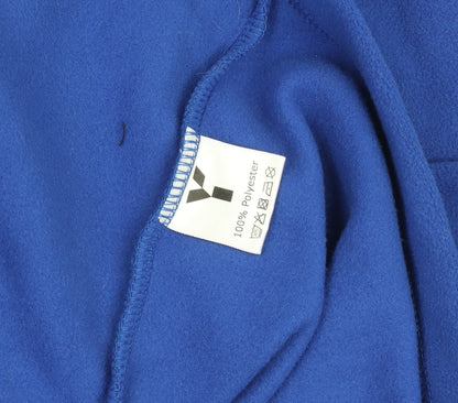 Mens UK Size M Y1 Custom Blue Henley Sweatshirt