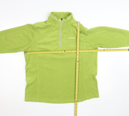 Craghoppers Women Green Fleece Pullover Sweatshirt UK 14 1/2 Zip Polyester
