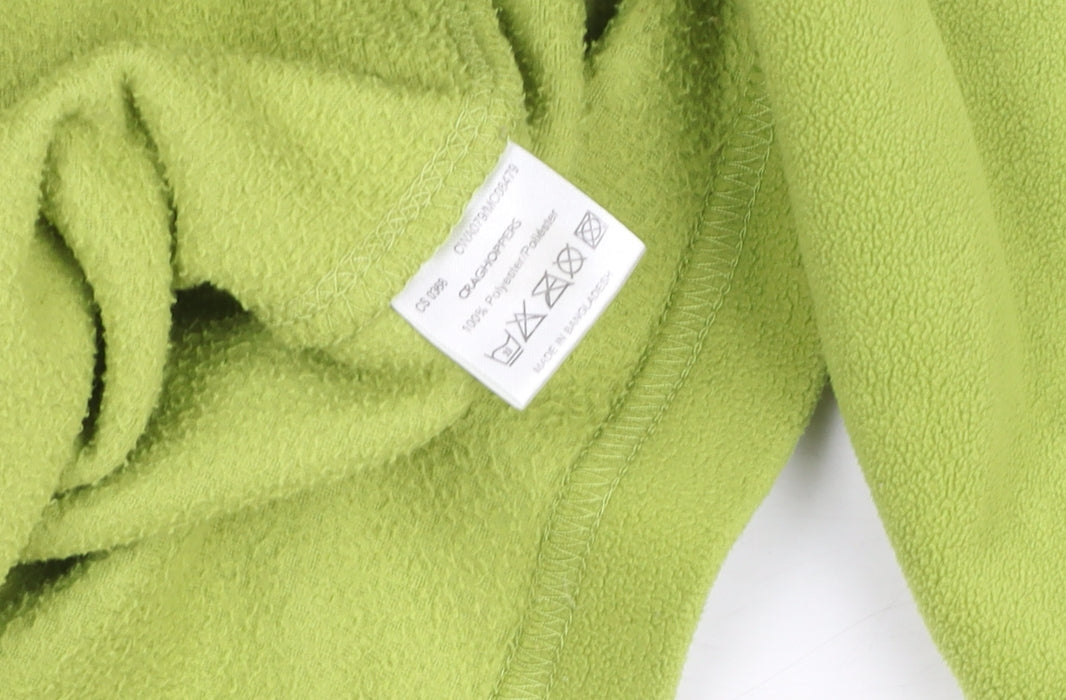 Craghoppers Women Green Fleece Pullover Sweatshirt UK 14 1/2 Zip Polyester