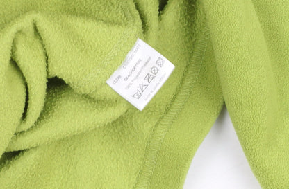 Craghoppers Women Green Fleece Pullover Sweatshirt UK 14 1/2 Zip Polyester