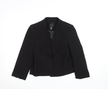New Look Women's Black Cropped Blazer Size 12 Tailored Workwear Jacket