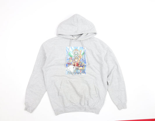 Womens UK Size M Just Hoods Grey Pullover Hoodie