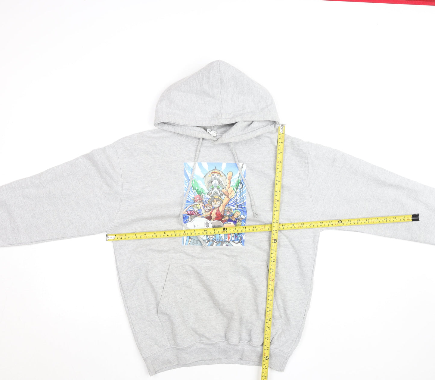 Womens UK Size M Just Hoods Grey Pullover Hoodie